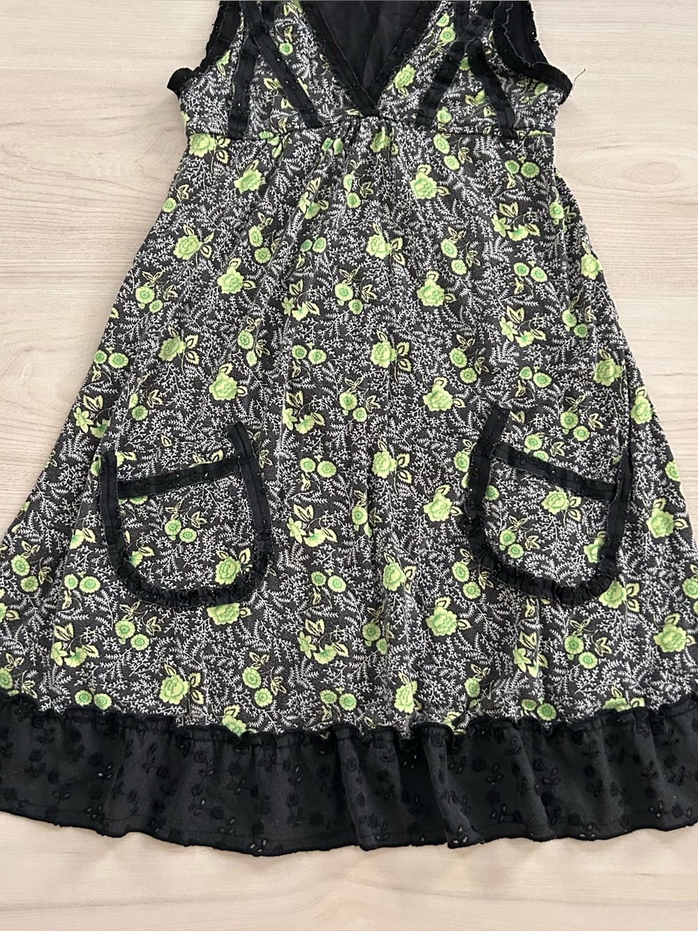 vintage free people floral babydoll dress - Picture 2 of 8